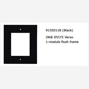 2N? IP Verso Frame for flush installation, 1 module black