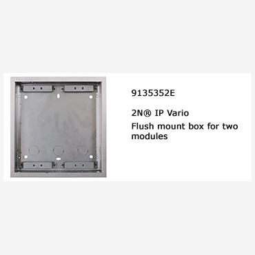 2N? flush fixed box for 2 modules