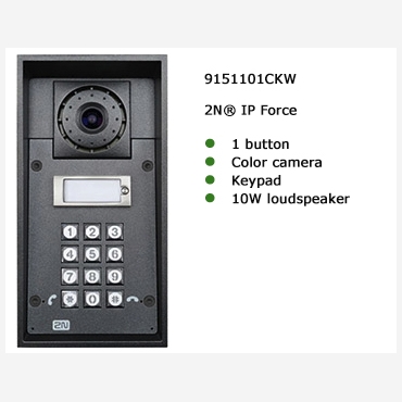 2N? IP Force 1 button, keypad, Camera & 10W speaker
